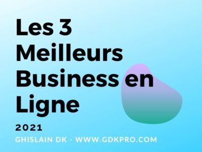 Les 3 Meilleurs Business pour gagner de l argent sur internet